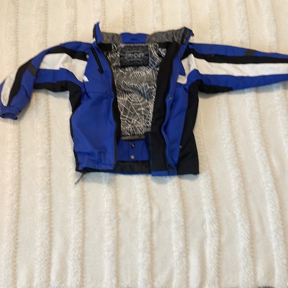 Spyder jacket ski snowboard snow zippered pockets blue gray black XXL boys - Picture 3 of 16